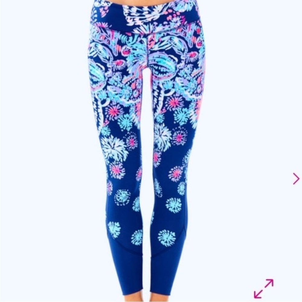 Lilly Pulitzer Luxletic Womens Leggings Yoga Pants XS UPF 50+ Maralyn Gypsea